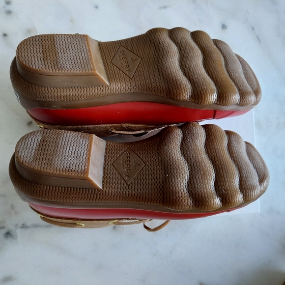 NEW Red Sperry Duck Toe - Picture 5 of 5